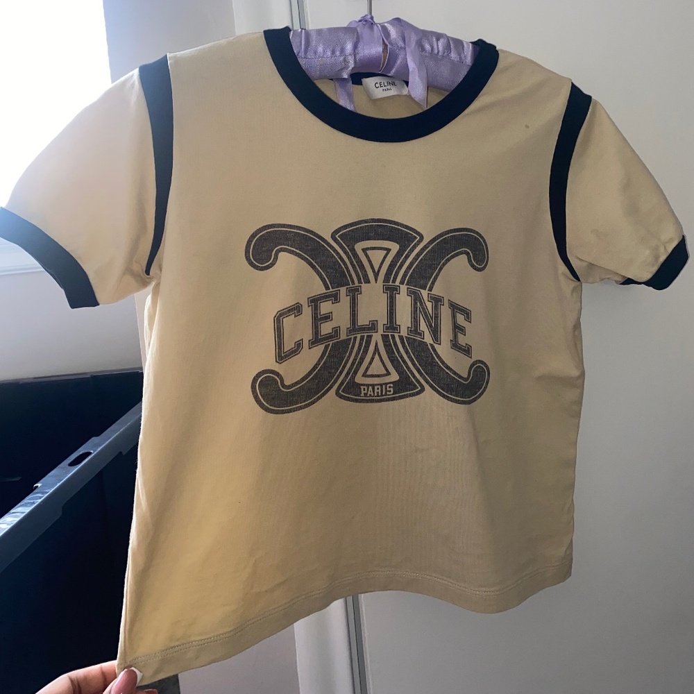 Celine jersey cropped tee